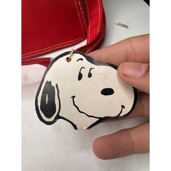 Vintage Peanuts Backpack Woodstock Snoopy Charlie Brown Satchel Canvas Bag. - Picture 5 of 12